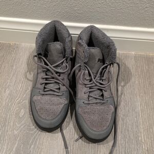 Puma Men's Gray High-Top Sneakers